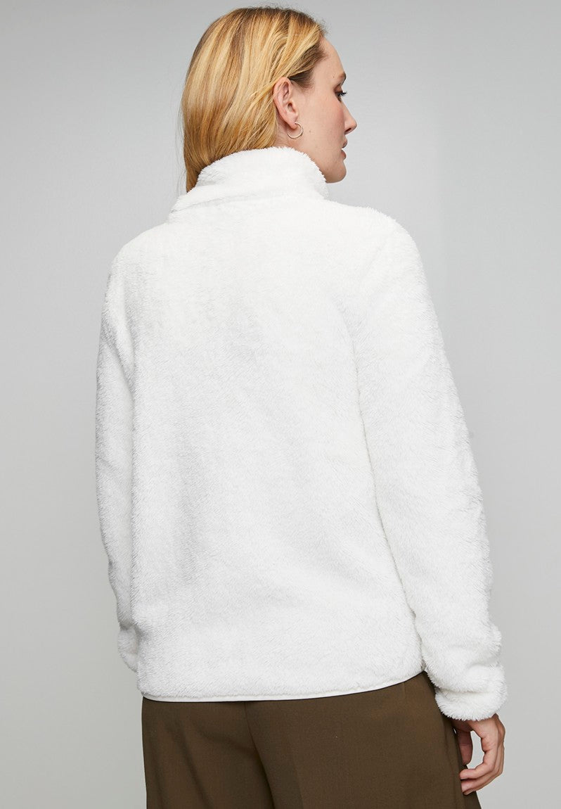 Stella Morgan Long Sleeve Zip Through Teddy Jacket In Cream