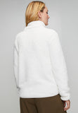 Stella Morgan Long Sleeve Zip Through Teddy Jacket In Cream