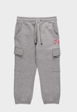 Jeep Kids Fleece Jogger Pants Grey & Pink