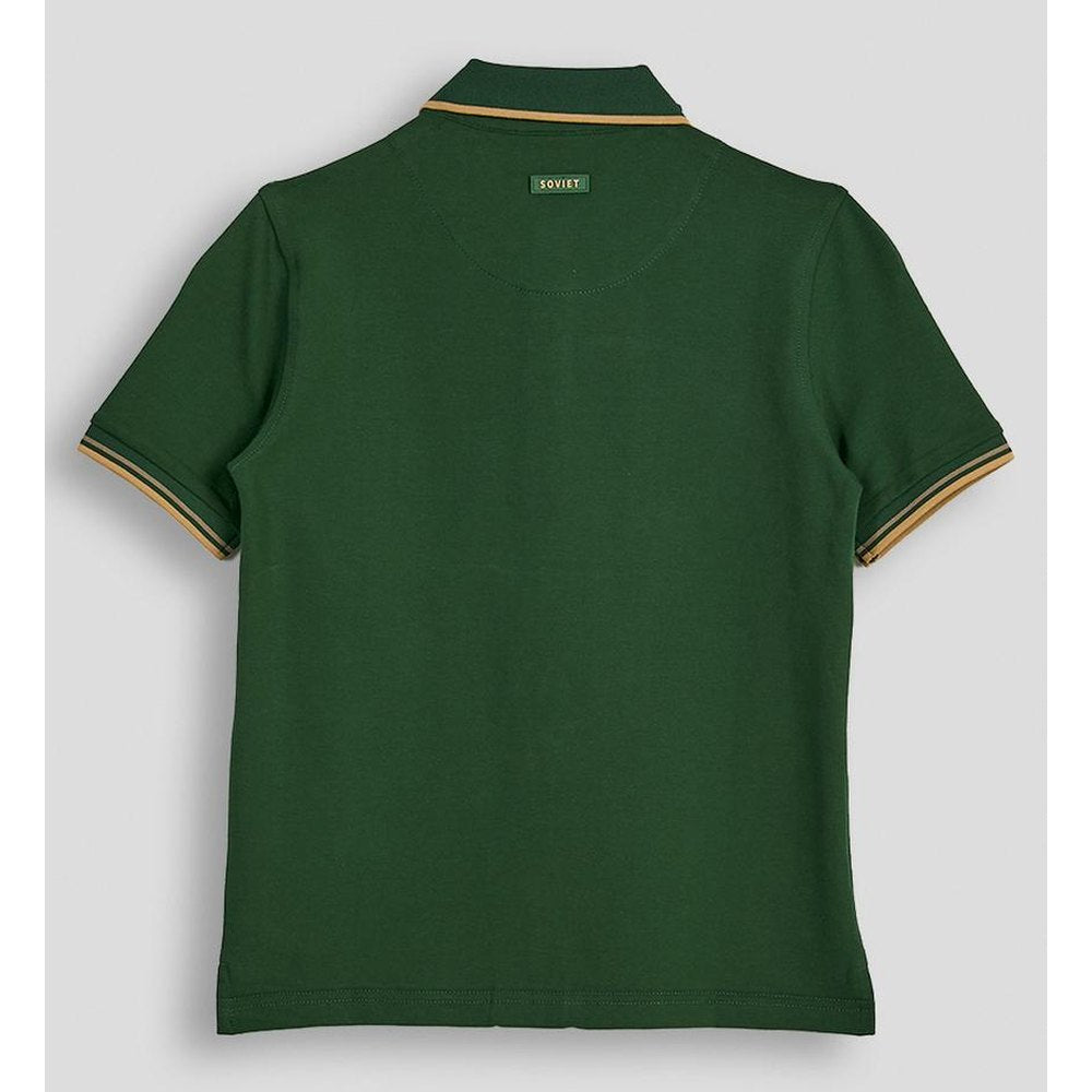 Soviet Boys Short Sleeves Fashion Golfer In Bottle Green