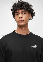 Puma Mens Black Ess Small No.1 Logo Tee