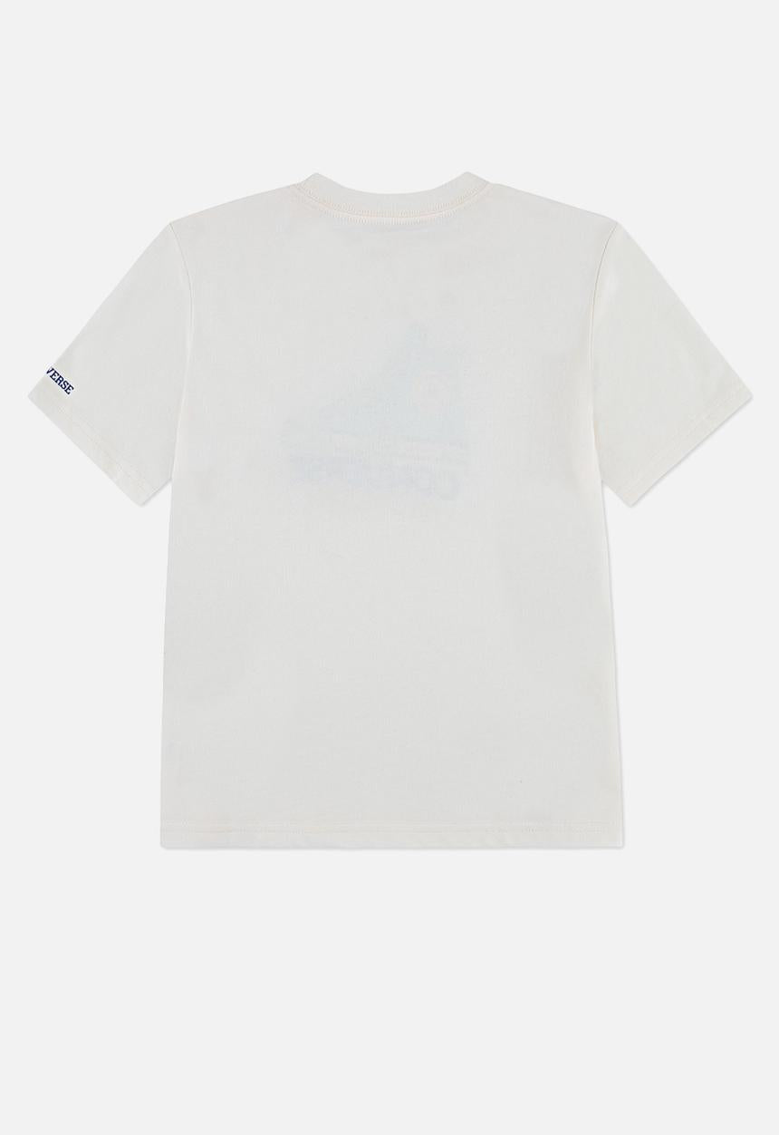 Converse Boys Graphic Sneaker T-Shirt In Egret