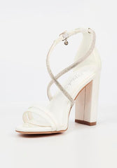 Miss Black Ladies Border 5 Heels White