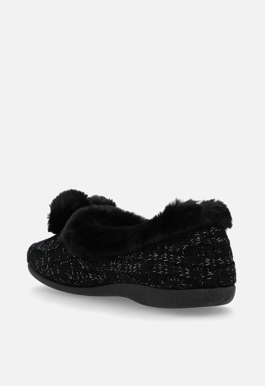 Hush Puppies Ladies Chloe Slippers In Black