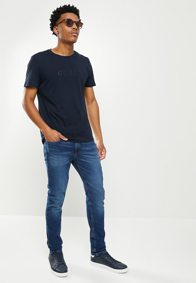 Guess Mens Vera Eco Jeans In Dark Wash