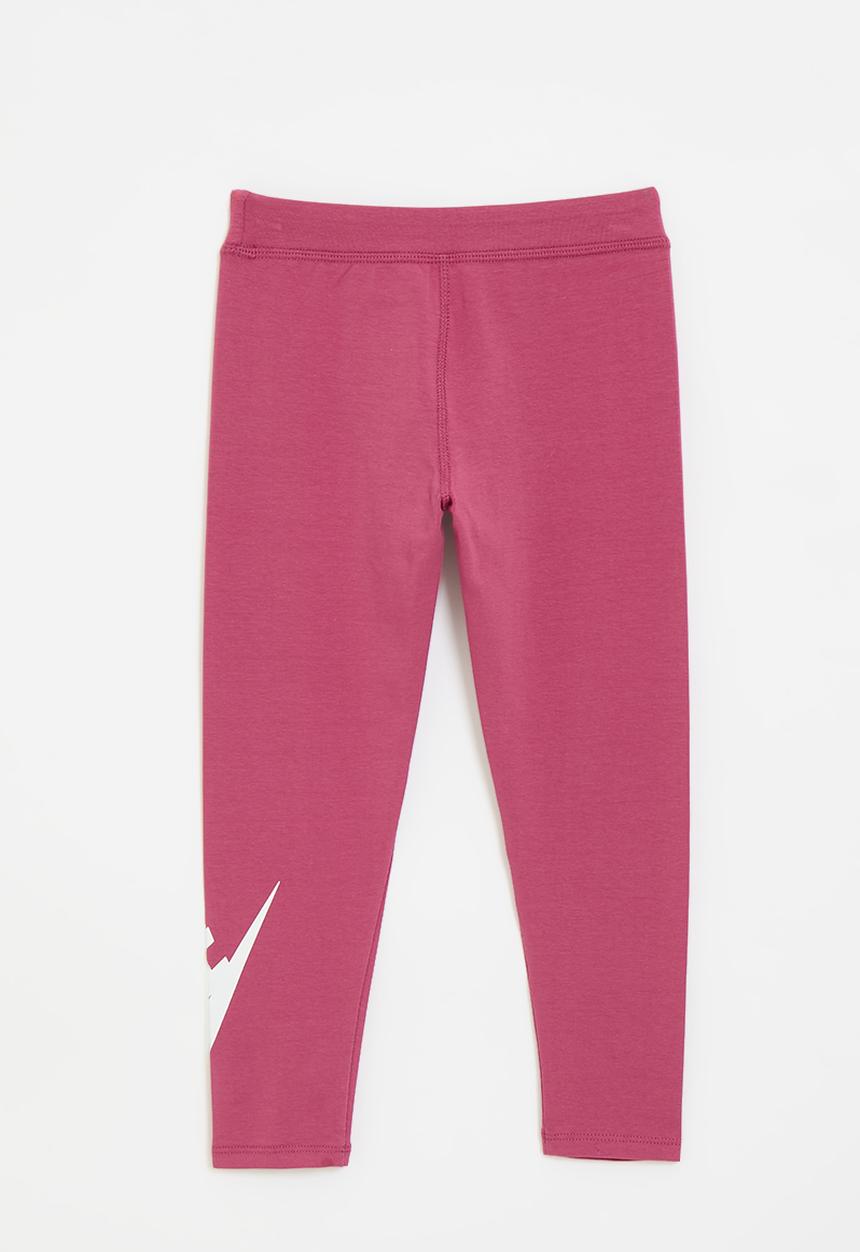 Nike Girls Club High Rise Leggings In Sweet Beet