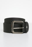 Ben Sherman Men Target Emboss Leather Belt Black