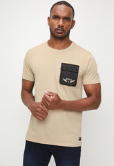 Soviet Mens Hypnotic Fashion T-Shirt In Safari