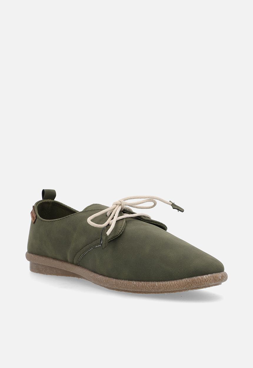 Pierre Cardin Ladies Riviera Shoes In Olive Green