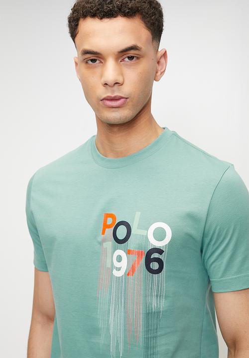 Polo Drip Pony Mens T-Shirt In Aqua