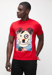 Ben Sherman W89999 Off Line Tee Shirt Red