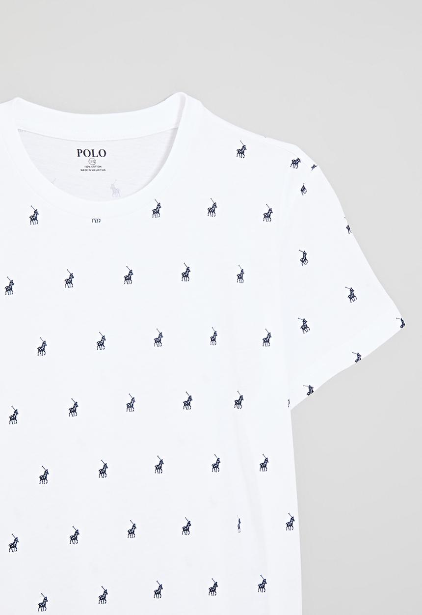 Polo Boys Sebastian Monogram T-Shirt In White