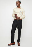 Polo Mens Essential Sateen Long Sleeve Shirt In Stone