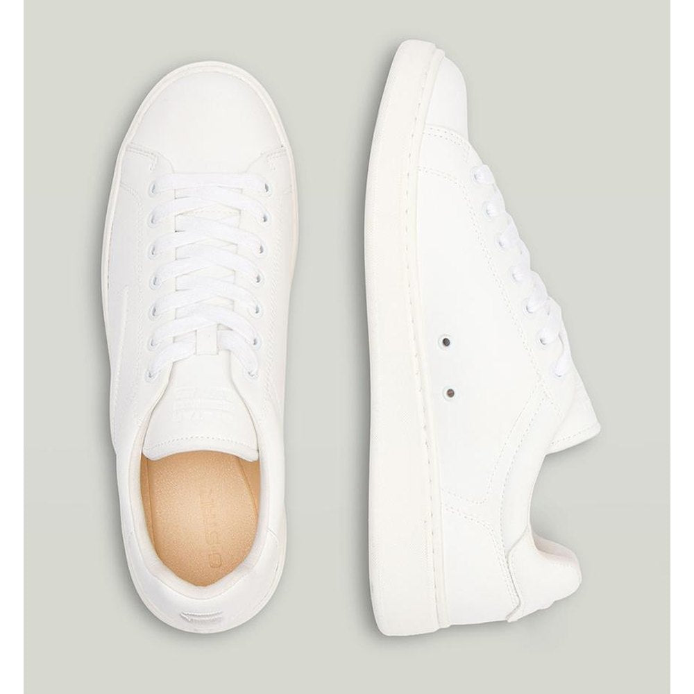 G-Star Raw Mens Scout Lea Leather Sneakers In White