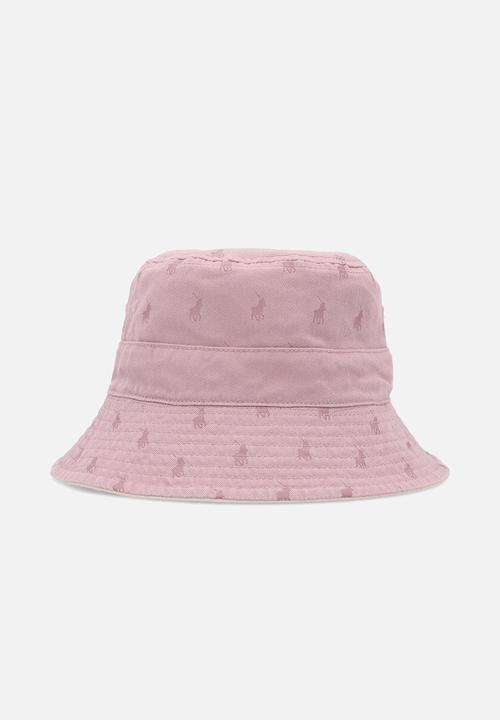 Polo Womens Classic Reversible Bucket hat in Stone
