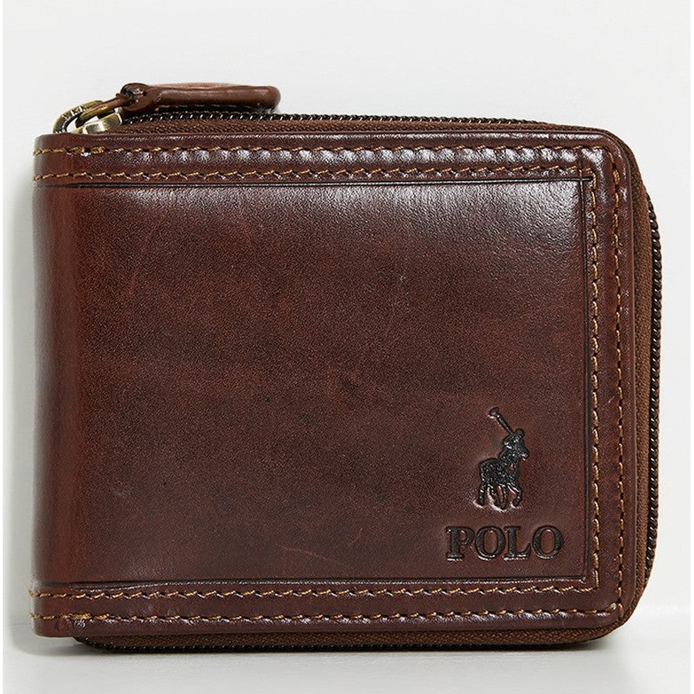 Polo Kenya Zip Around Wallet In Brown