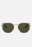 Ray-Ban Hexagonal Unisex Sunglasses In Gold
