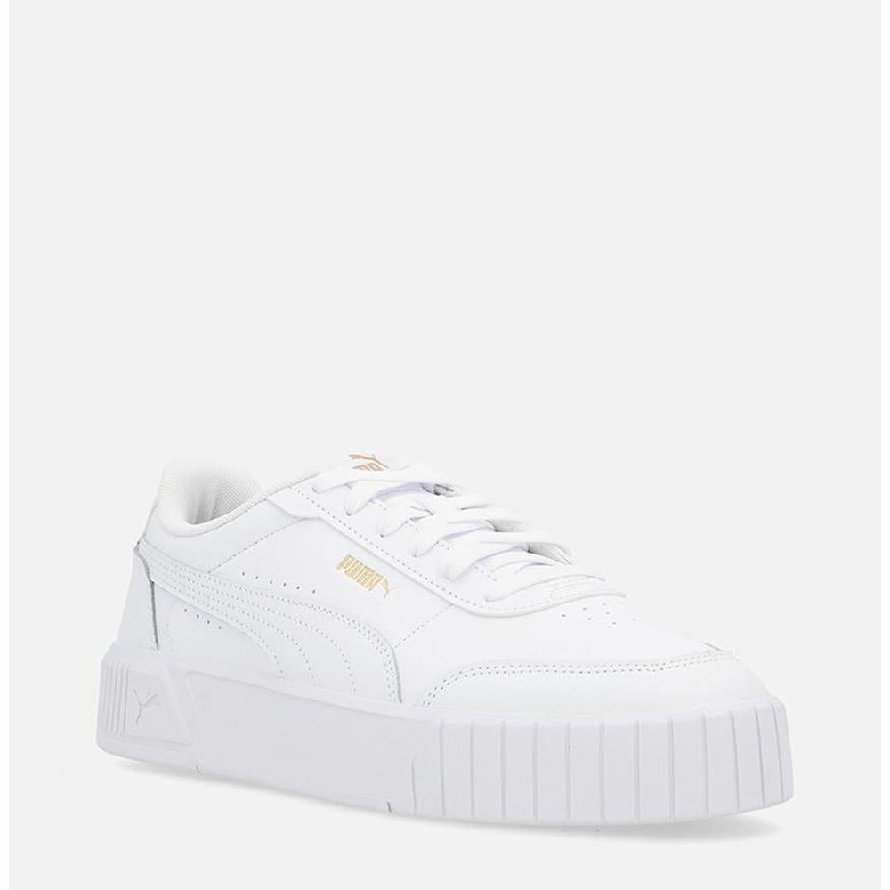 Puma Womens Carina Mia Shoes In White & Gold