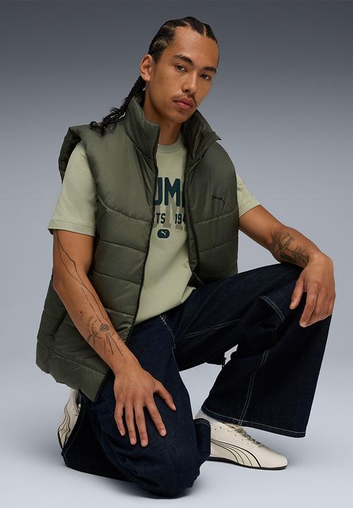Puma Mens Graphic Army Varsity Tee