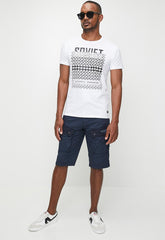 Soviet Mens Vivid Fashion T-Shirt In White