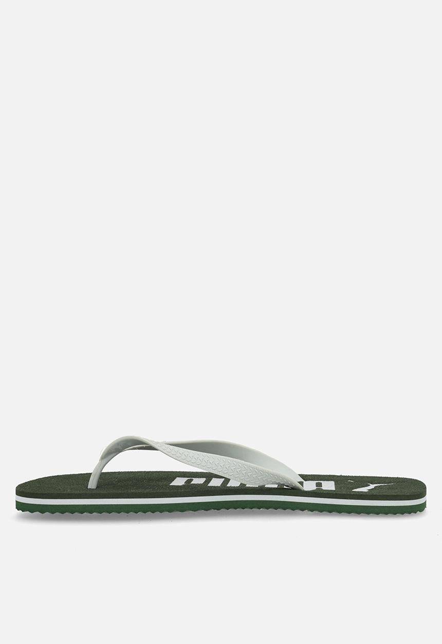 Puma Mens First Flip Brushed ZADP Sandals In Deep Forest/Platnium Gray