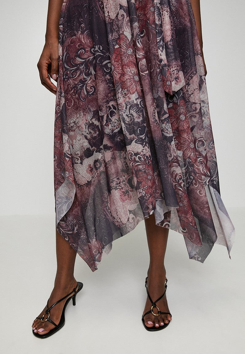 Stella Morgan Half Sleeve V-Neck Crossover In Burgundy