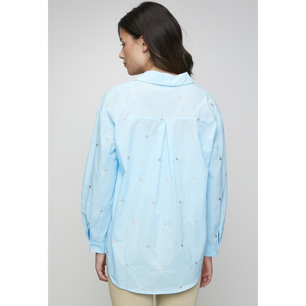 Stella Morgan Ladies Shirt In Pale Blue