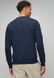 Ben Sherman Mens Bear Applique Fur Crew Sweatshirt In Navy