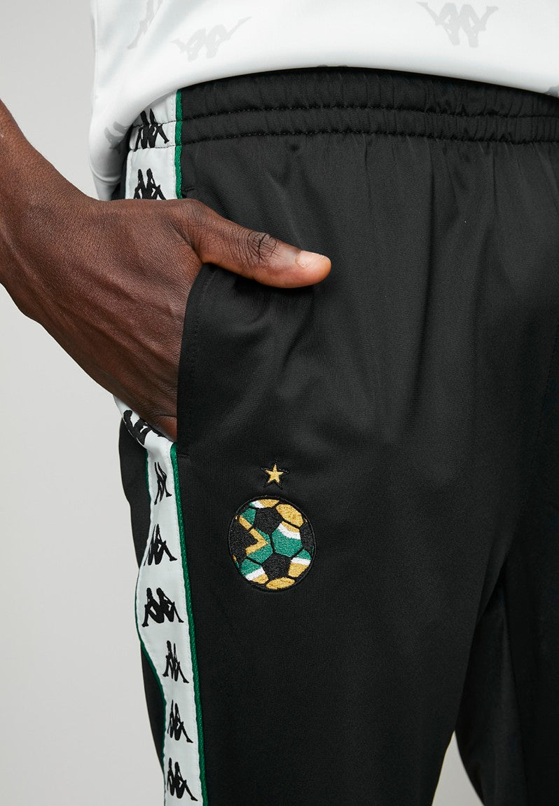 Kappa Bafana 30th Anniversary Trackpants In Black