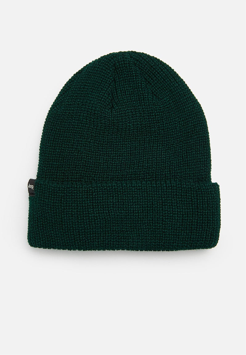 Jeep Micro Beanie Headwear In Green