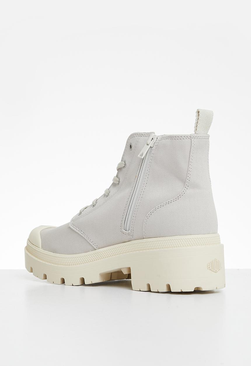 Palladium Womens Pallabase Twill Shoes In Moonstruck