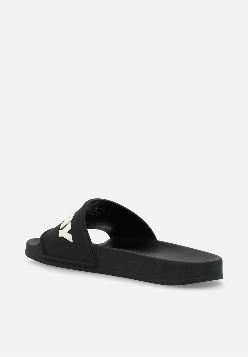 Replay Mens Up Emboss Sandals in Black & White
