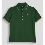 Soviet Boys Short Sleeves Fashion Golfer In Bottle Green