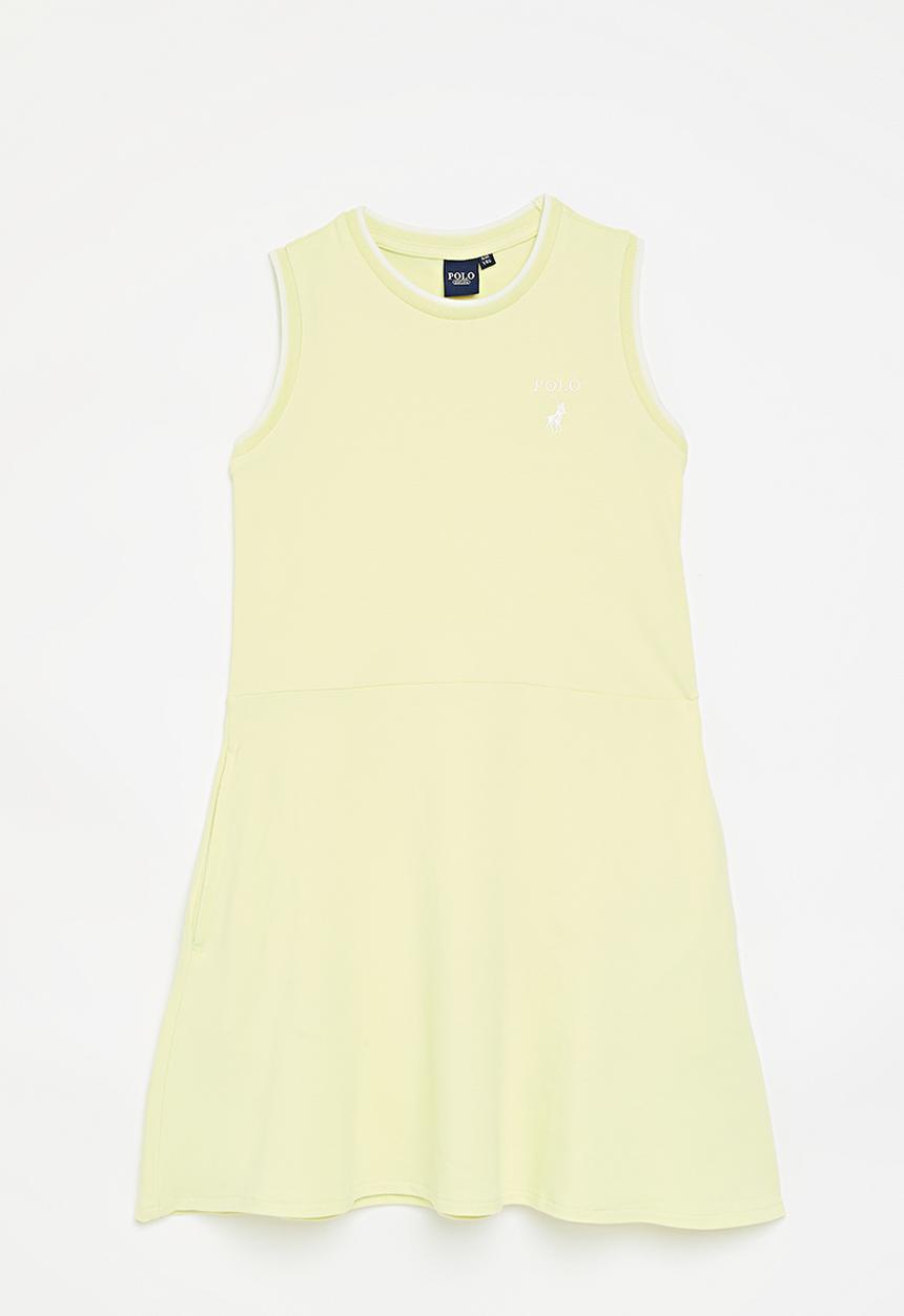Polo Girls Zahara Embroidered Dress In Yellow