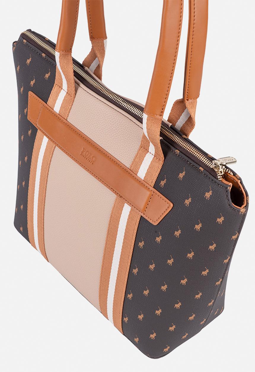 Polo Womens Isla Tote Bag In Brown