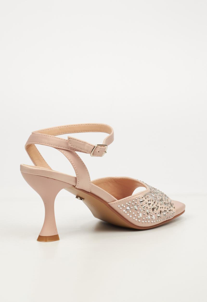 Butterfly Feet Ladies Kitten 1 Heels In Rose Gold