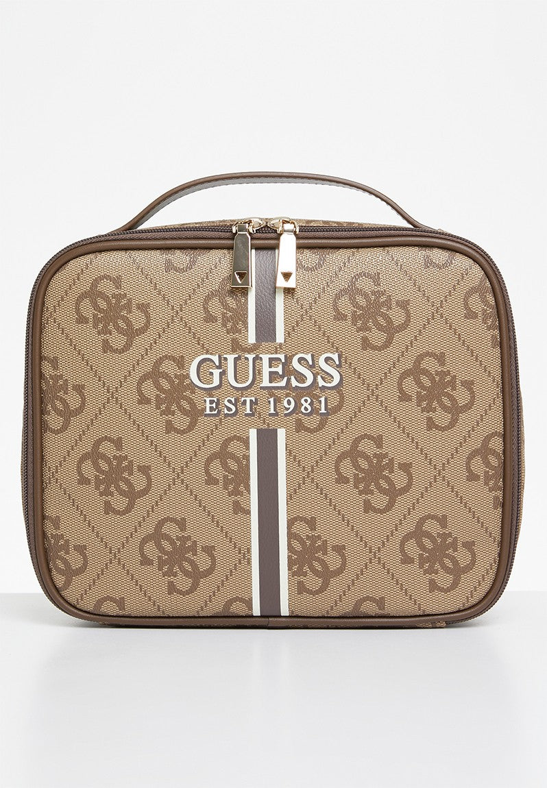 Guess Kallisto Cosmetic Organizer Case Latte