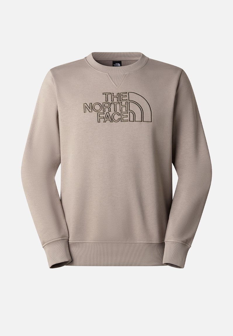 The North Face Mens Drew Peak Crew Stone Slab/New Taupe Green