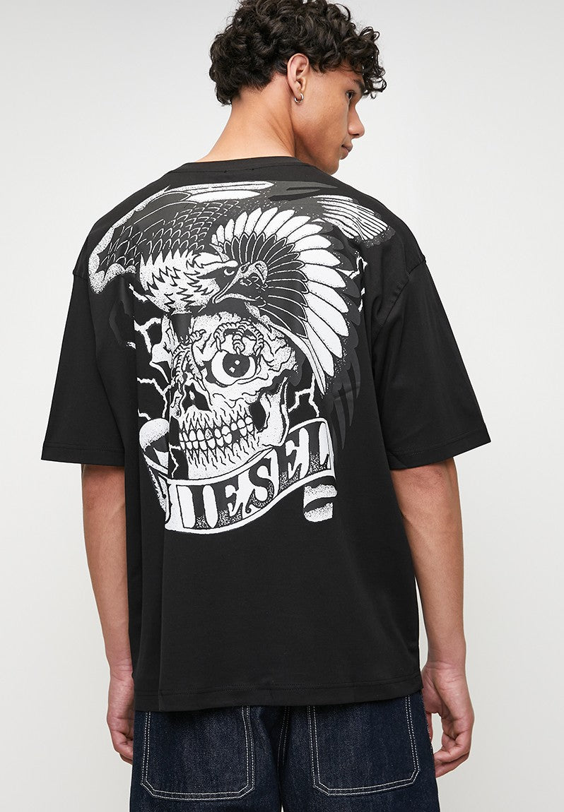 Diesel Mens T-Boggy-T2 T-Shirts In Black