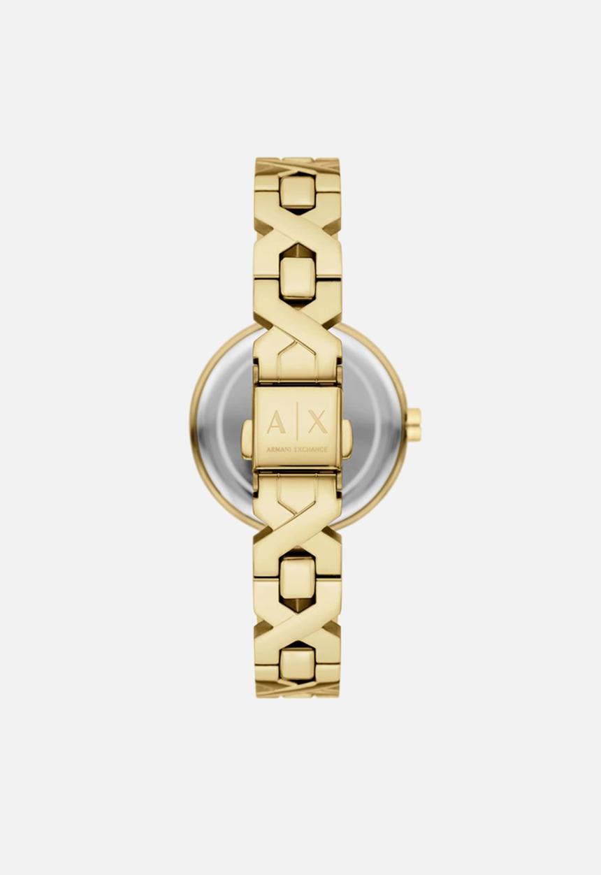 Armani Exchange Gold Watch For Ladies