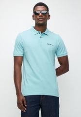 Ben Sherman Ben Polo Mens Golfers In Retro Blue