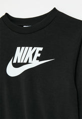 Nike Unisex Kids French Terry Crew Sweatshirts In Black
