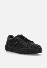 Mazerata Mens Pigale 10 Rhinestone Sneaker In Black