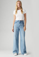 Levis Womens Cinch Baggy Jeans In Medium Indigo