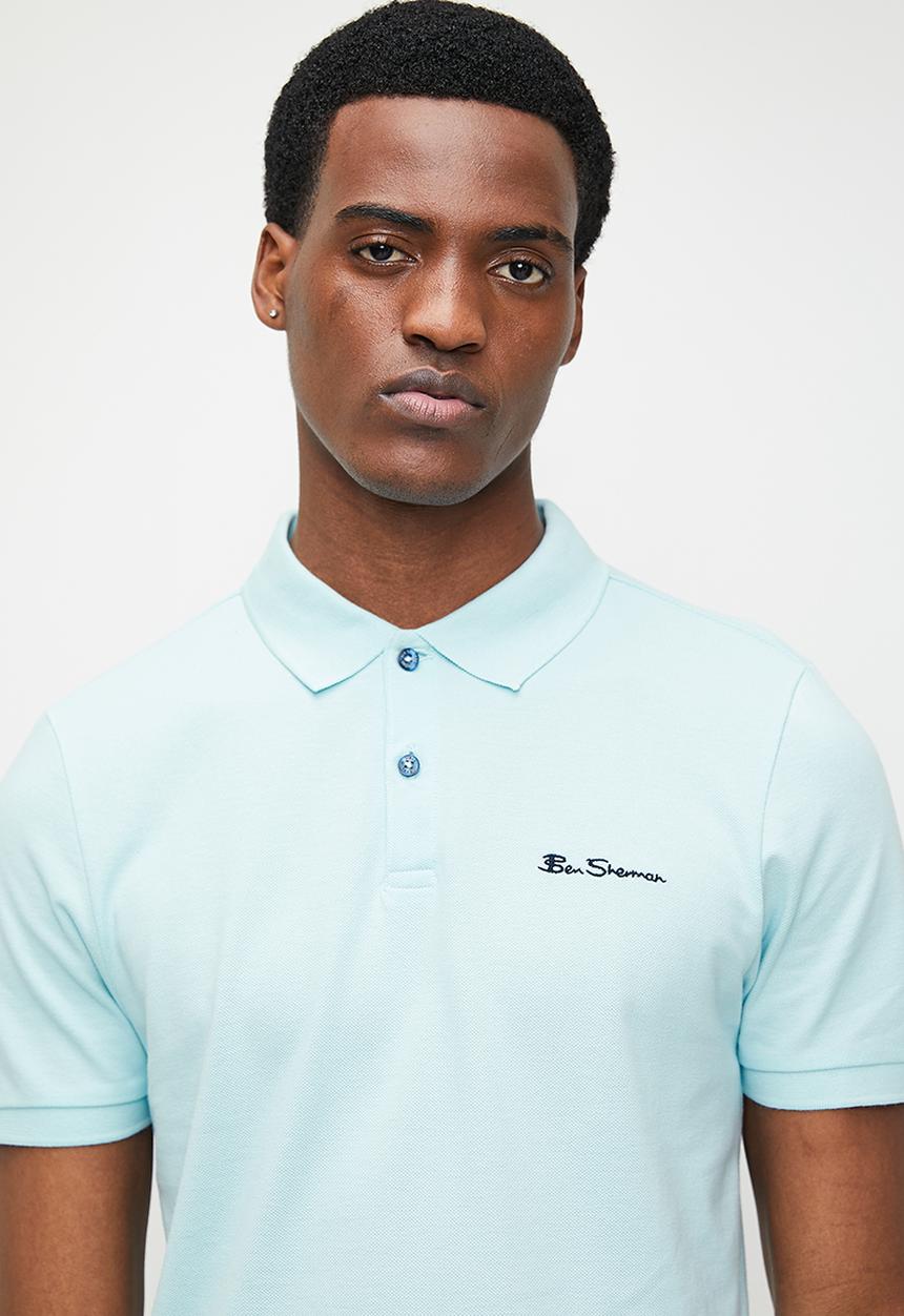 Ben Shermen Ben Polo Short Sleeve In Summit