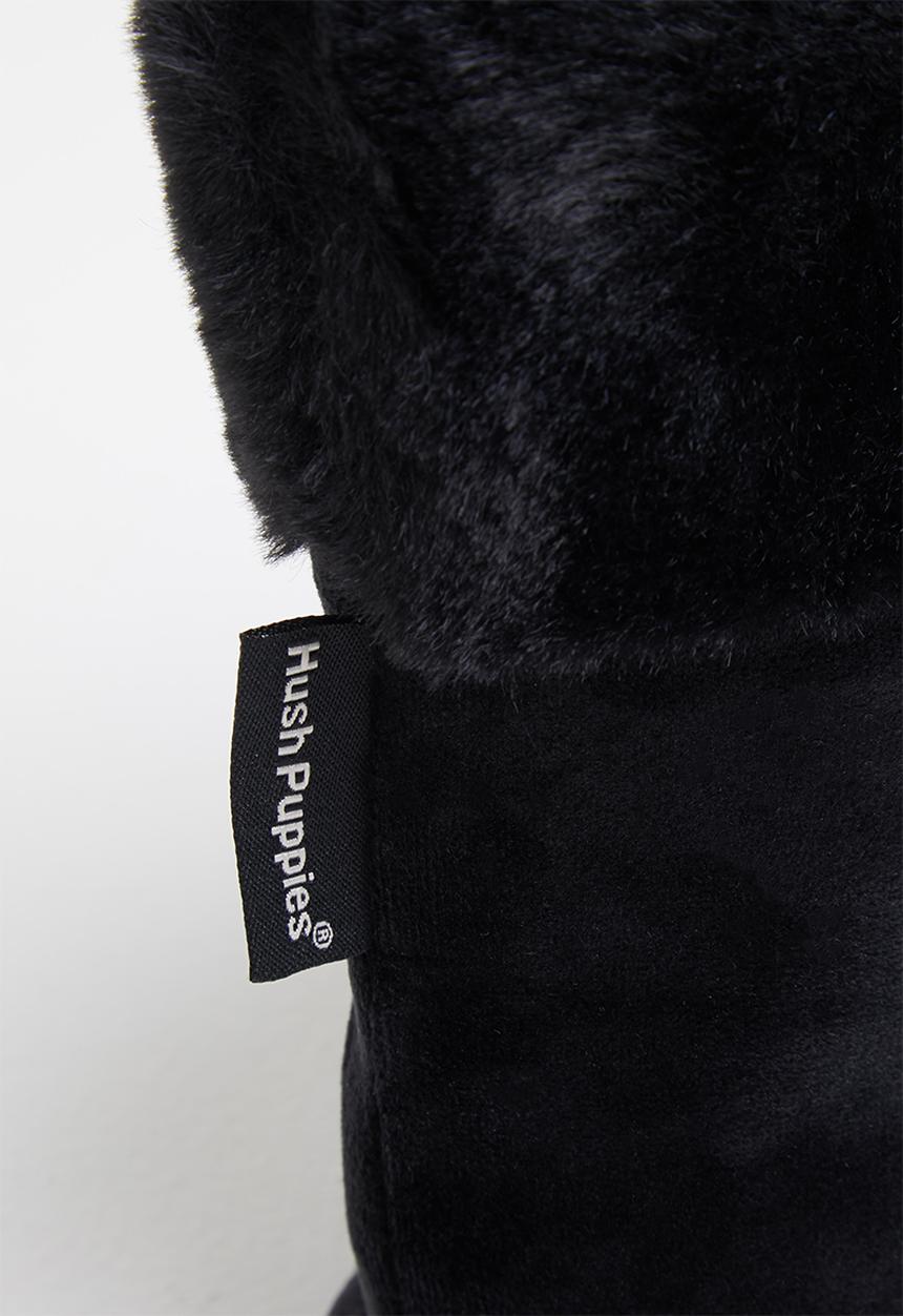 Hush Puppies Ladies Casa Slipper Boot In Black