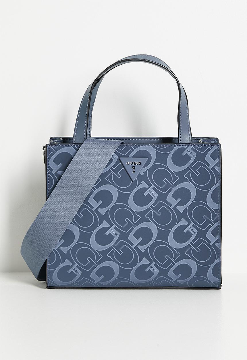 Guess Mini Tote Bag In Navy