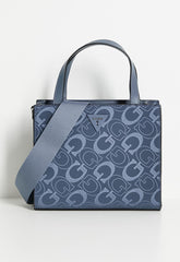Guess Mini Tote Bag In Navy