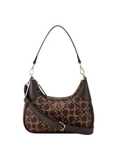 Sf943669 Guess Ahb Berkton Dome Satchel  Cappuccino