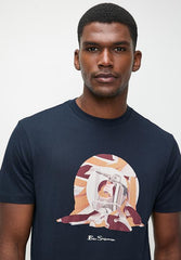 Ben Sherman Tar Guitar Mens T-Shirt In Navy